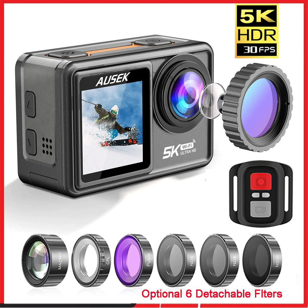 Photography Blog - AUSEK M81TR Action Camera 5K 4K60FPS
