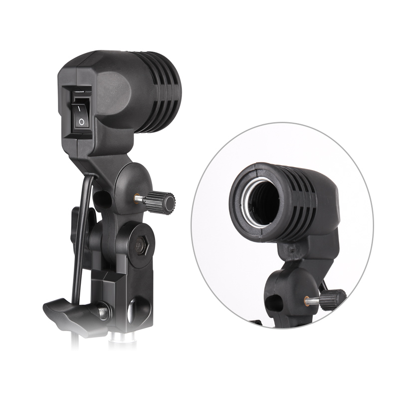 Photography Umbrella Lighting Kit - 1.8m Cable Cord Light Bulb Stand
