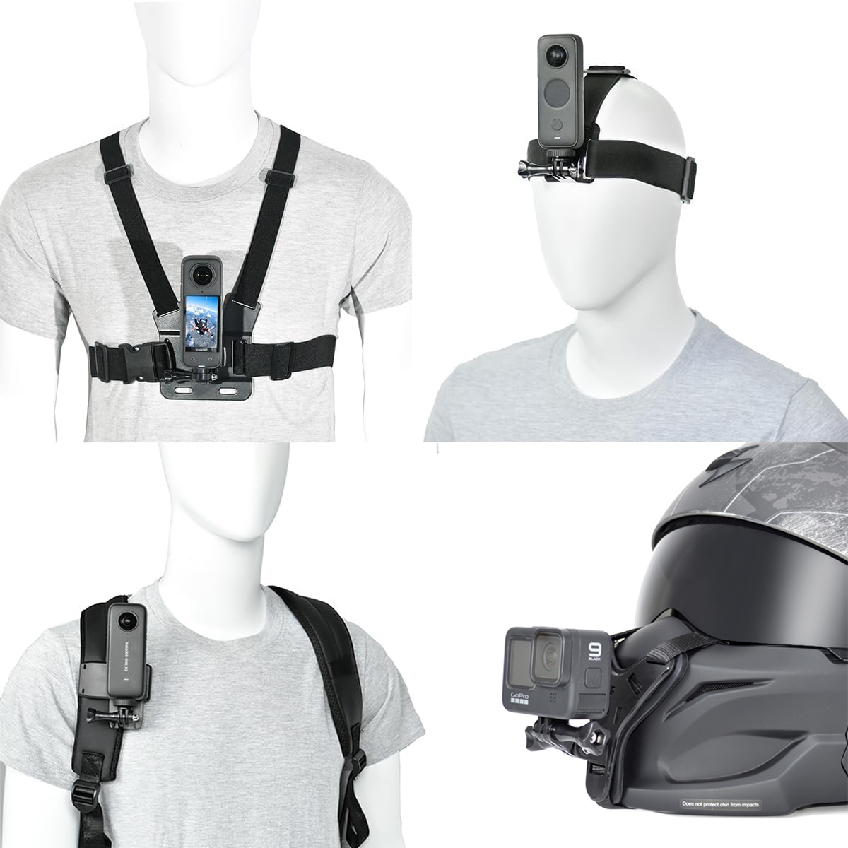 Photography Blog - Action Camera Helmet Backpack Mount Head