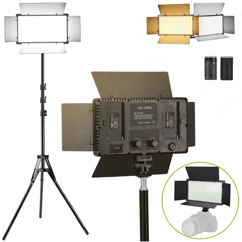 Photography Umbrella Lighting Kit - U800 U600 LED Photo Studio Video