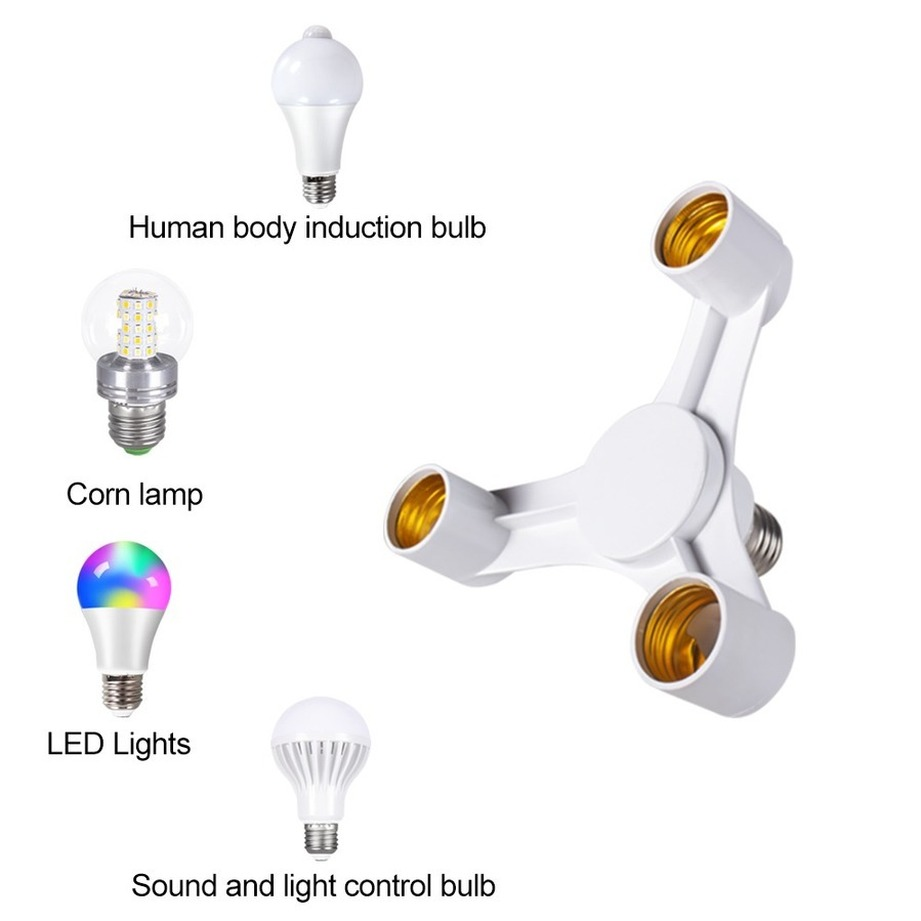 Bulbs Socket 3In1 E27 to E27 E - огляд і ціна Photography Bulb