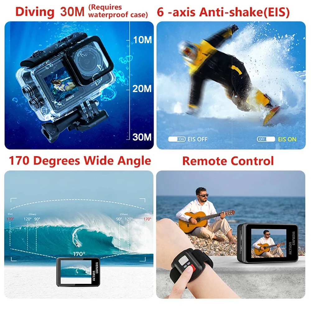 AUSEK M81TR Action Camera 5K 4 - огляд і ціна Photography Blog