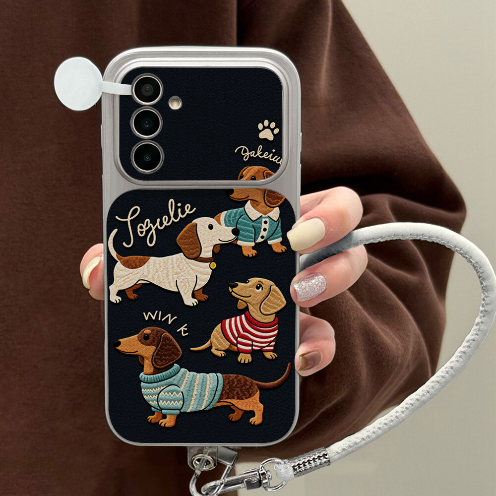 Cartoon Dachshund Phone Case F - огляд і ціна Camera Wrist Strap