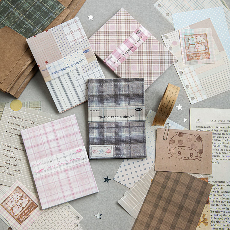 50pcs Creative Plaid Decor Scr - огляд і ціна Photography Journal