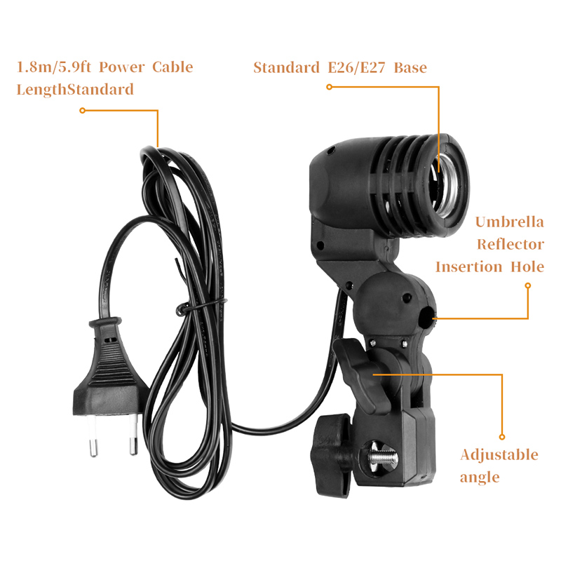 1.8m Cable Cord Light Bulb Sta - огляд і ціна Photography Umbrella Lighting Kit