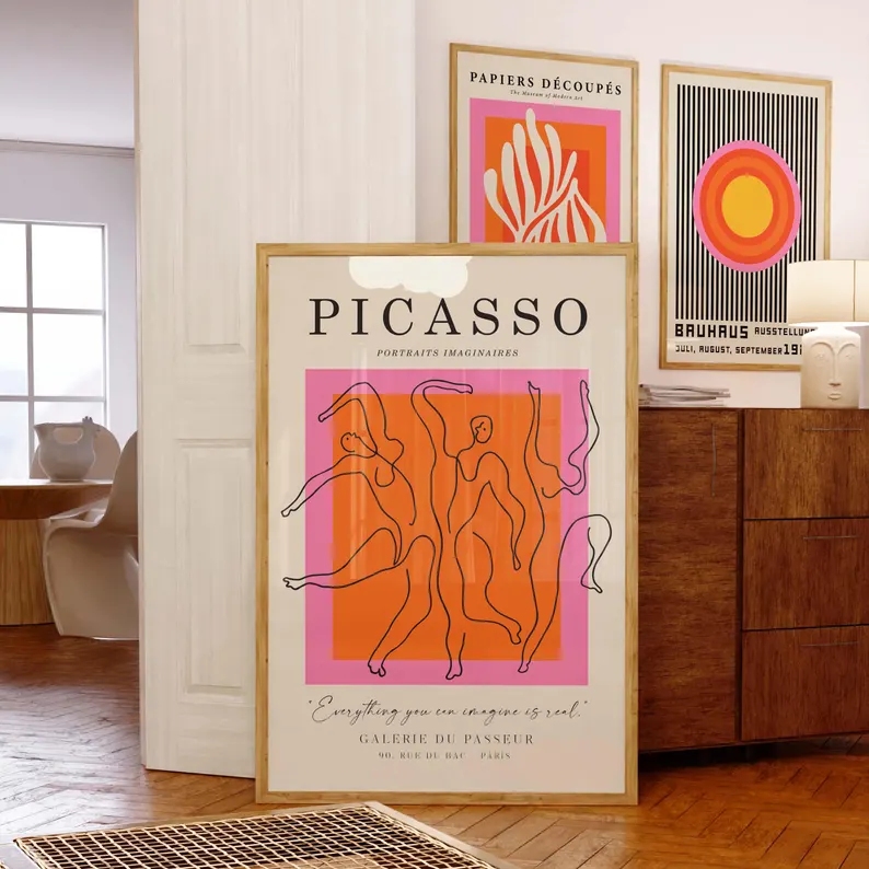3pcsModern Orange  Bauhaus And - огляд і ціна Photography Interior