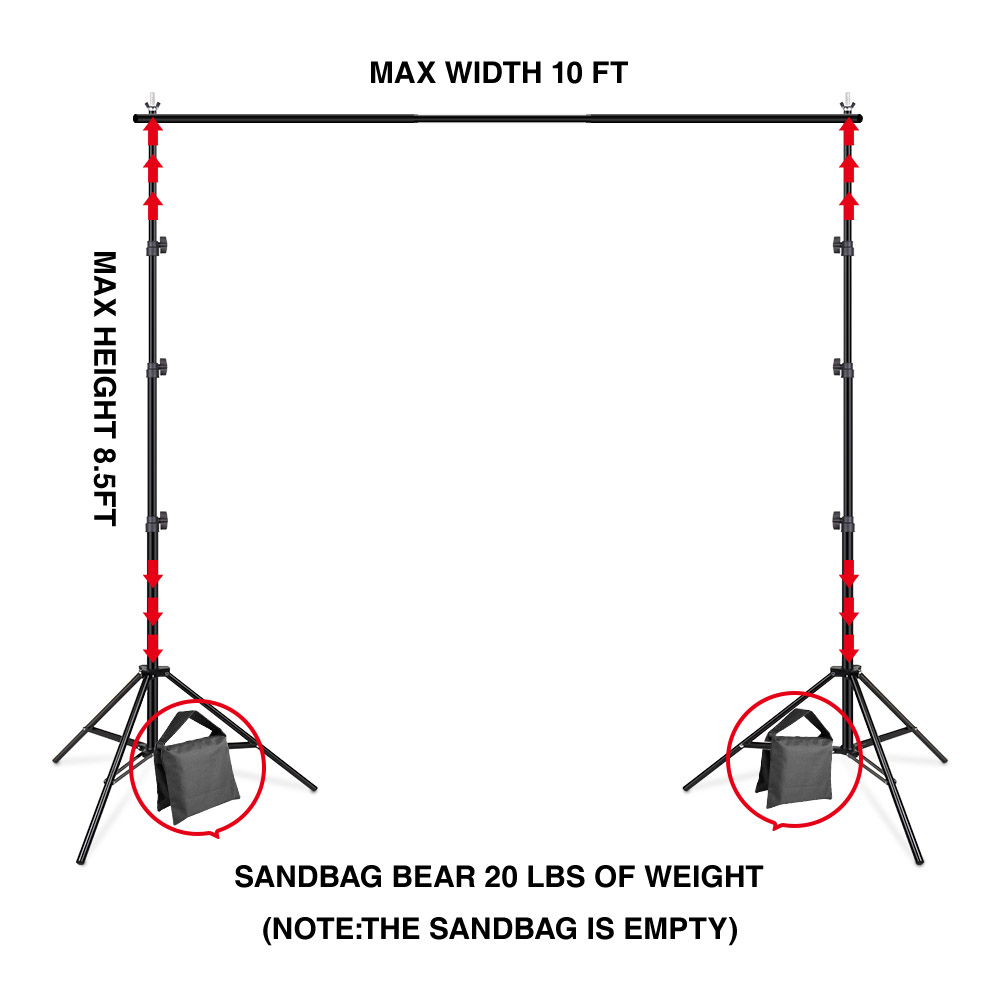 Backdrop Stand Video Photo Vid - огляд і ціна Backdrop Stand Kit