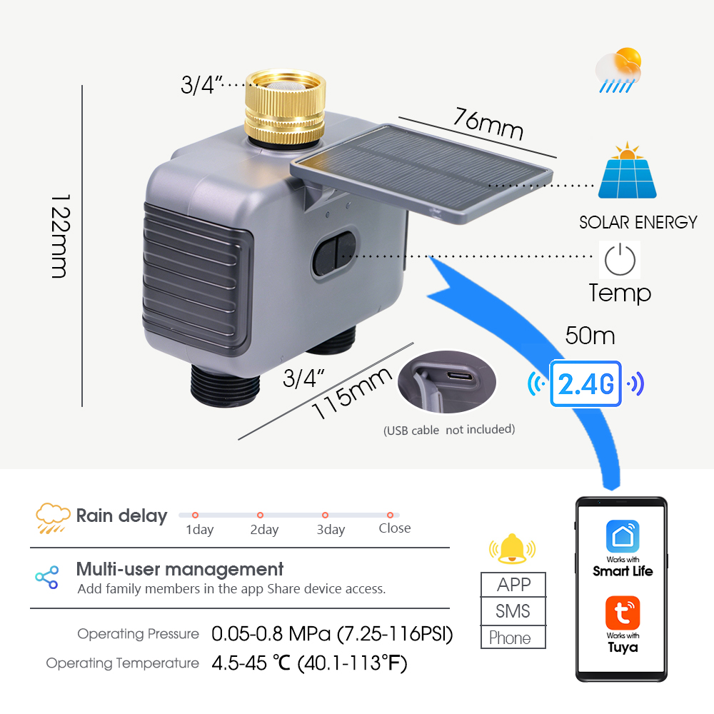 Tuya Smart Solar 2-Zone Wifi T - огляд і ціна Timelapse Controller