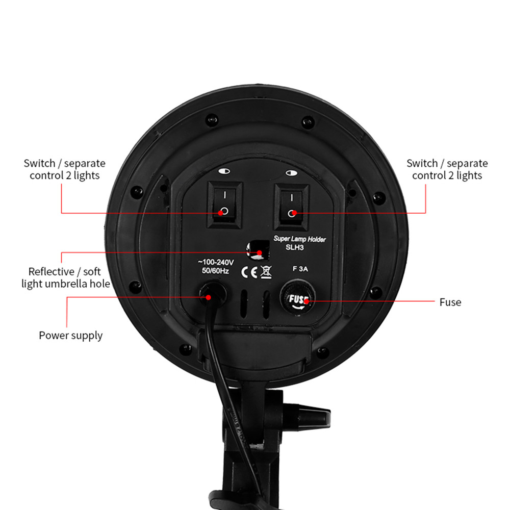 E27 Base Four Lamp Holder  Lig - огляд і ціна Photography Bulb
