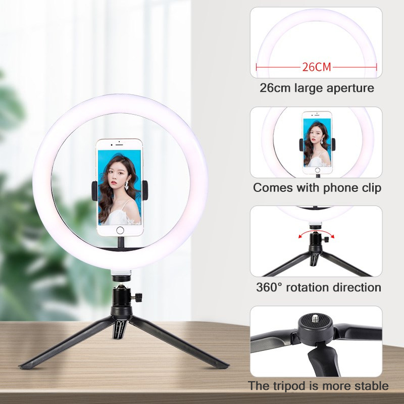 26cm 10 inch Led Ring Selfie L - огляд і ціна Photography Umbrella Lighting Kit