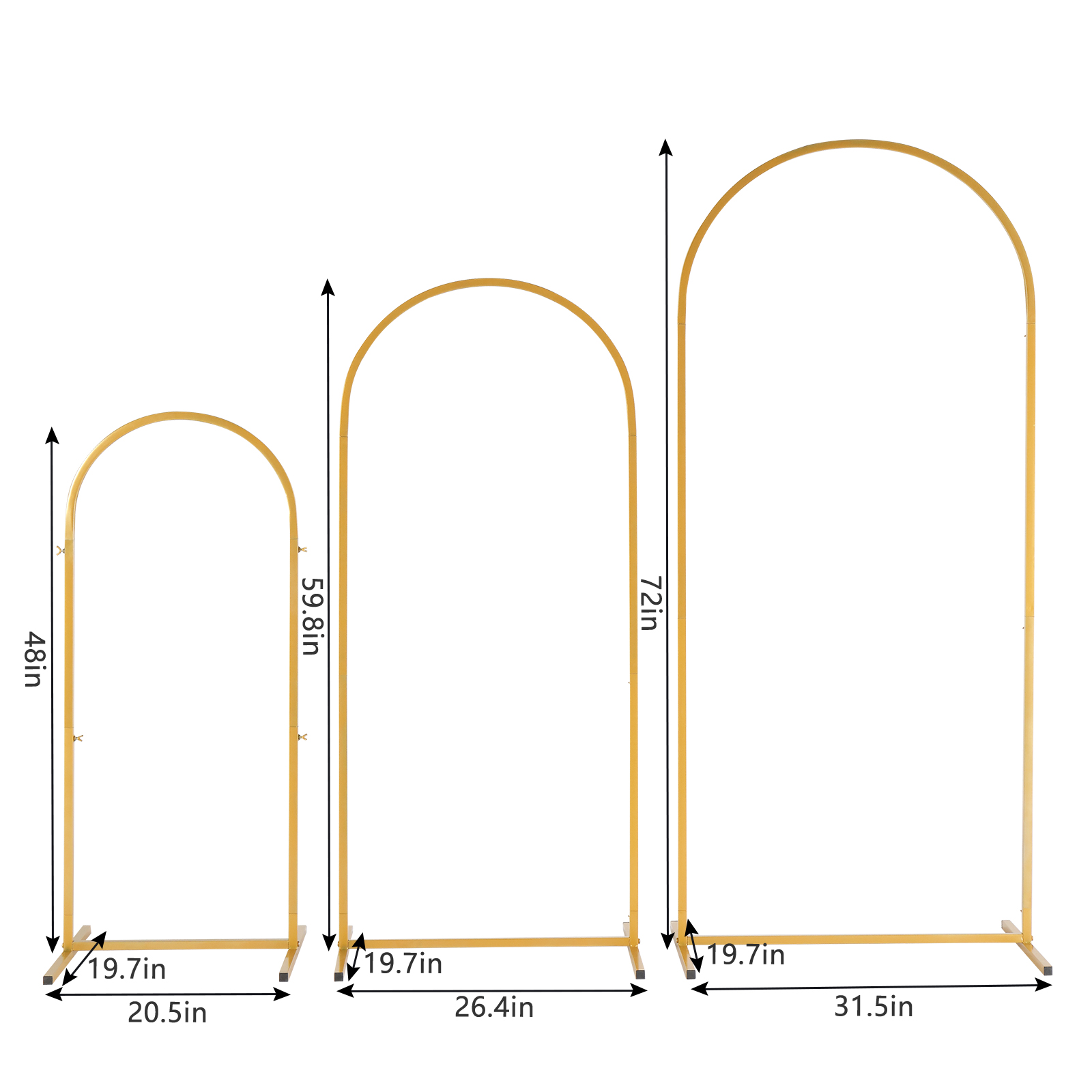 3Pack Golden Metal Arch Kits,  - огляд і ціна Backdrop Stand Kit