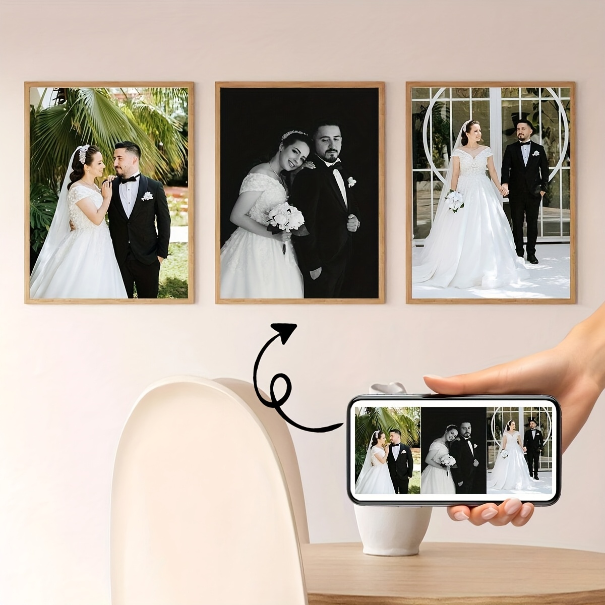 3pcs/set Custom Square Canvas  - огляд і ціна Photography Image