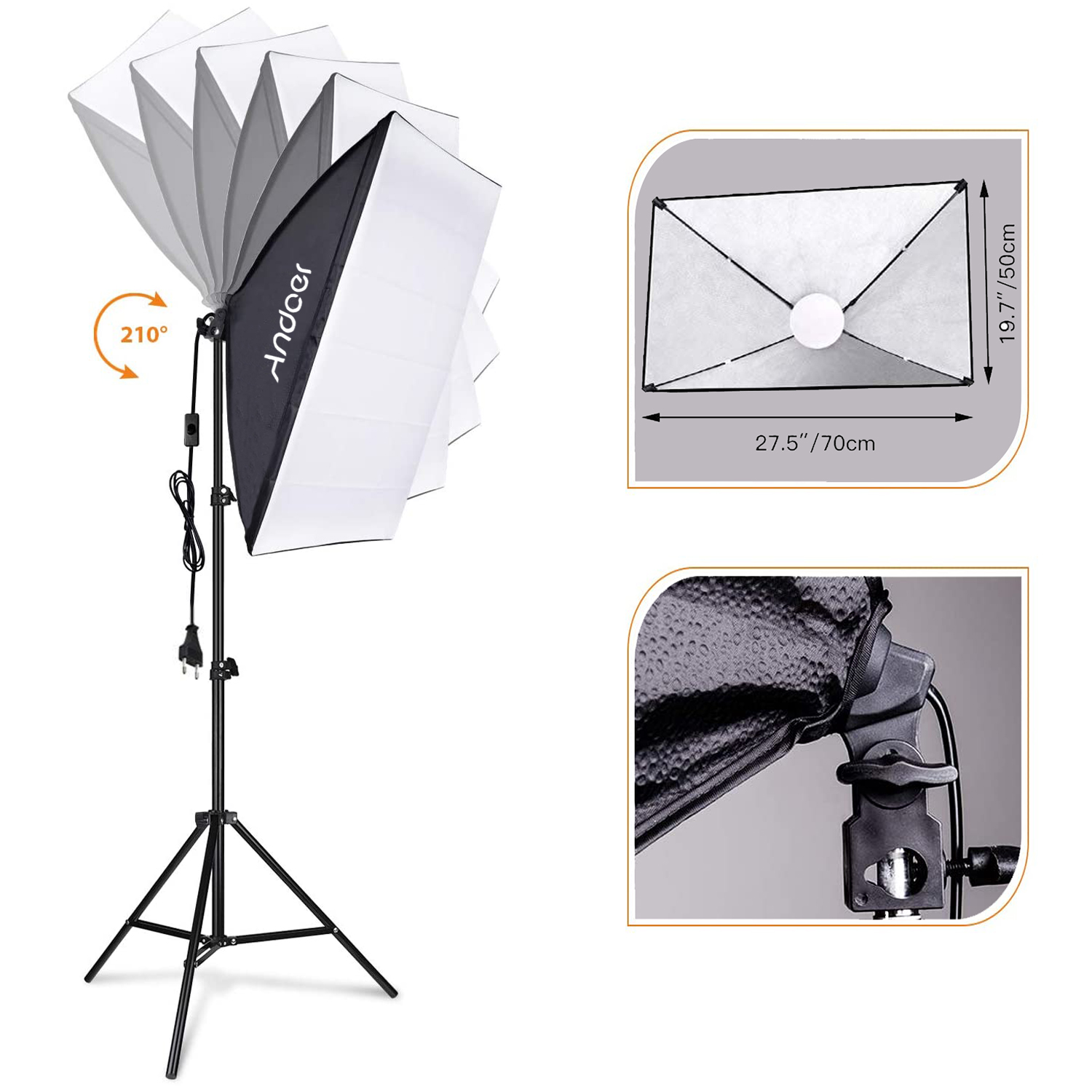 Andoer Softbox Lighting Set St - огляд і ціна Photography Umbrella Lighting Kit