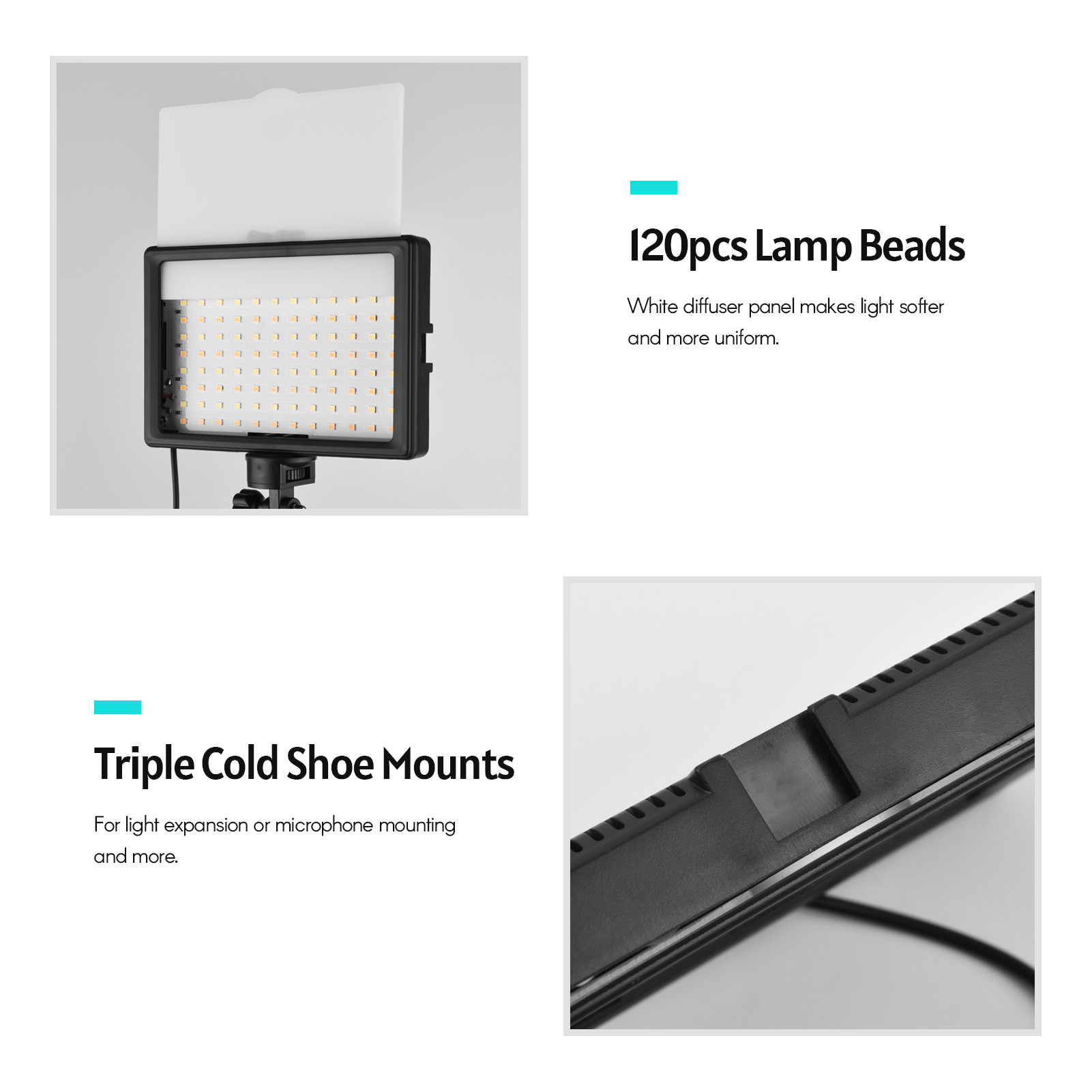 Andoer 2pcs LED Video Light Ki - огляд і ціна Photography Umbrella Lighting Kit