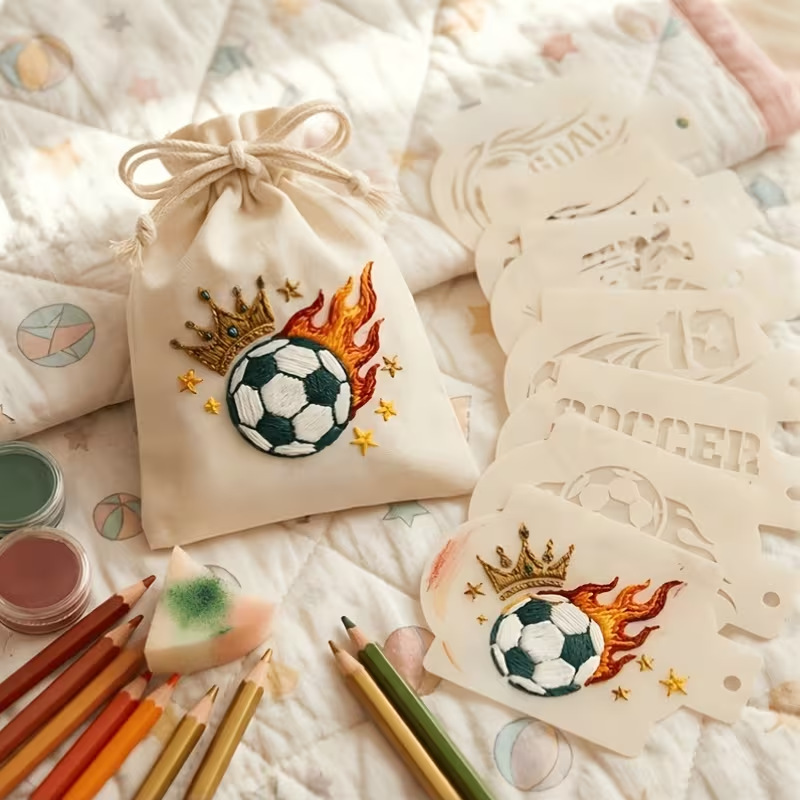 6Pc Football Stencils for Pain - огляд і ціна Photography Model